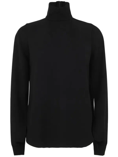 N°21 High Neck Sweater In Black