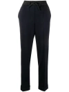 P.a.r.o.s.h Mid-rise Straight-leg Trousers In Blu
