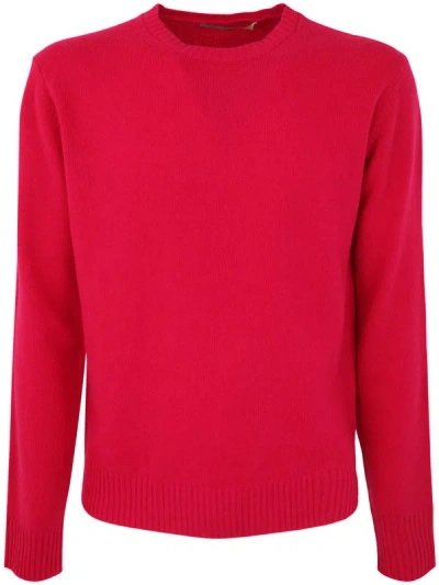 Roberto Collina Long Sleeves Crew Neck Sweater Clothing In Red