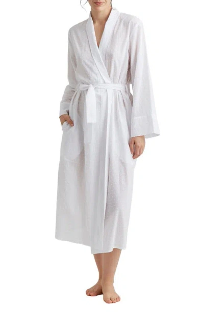 Papinelle Swiss Dot Cotton Robe In White