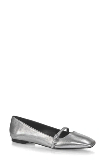 Marion Parke Mary Jane Ballet Flat In Silver