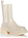 Ash As-storm Womens Leather Chelsea Mid-calf Boots In White