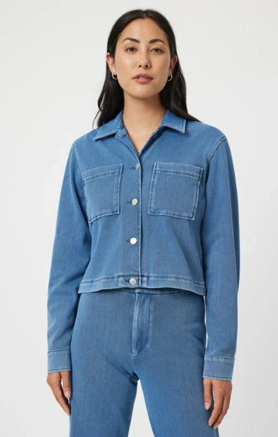 Mavi Shirley Jacket In Light Blue Move In Medium Blue