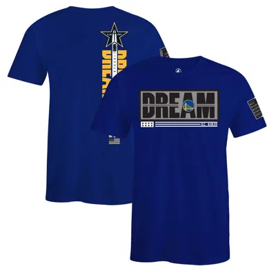 Fisll Unisex  X Black History Collection  Royal Golden State Warriors T-shirt