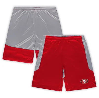 Fanatics Branded Scarlet San Francisco 49ers Big & Tall Team Logo Shorts