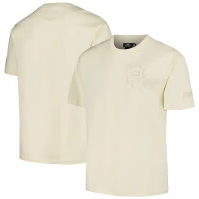 Pro Standard Cream Pittsburgh Pirates Neutral Cj Dropped Shoulders T-shirt