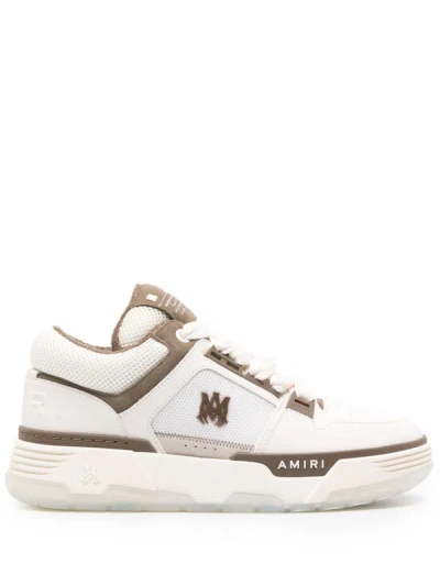 Amiri Men's Ma-1 Platform Skate Sneakers In White,brown