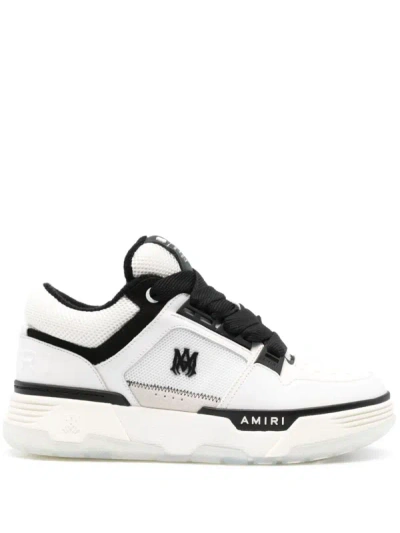 Amiri Leather Ma-1 Sneakers In 111 White/black