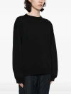 Dries Van Noten Relaxed Fit Black Cotton Sweater In 900 Black