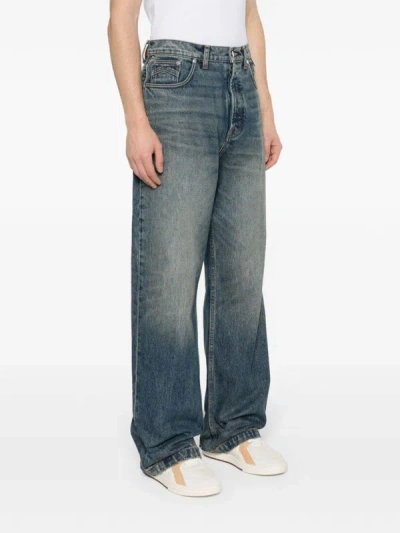 Rhude Mid-rise Wide-leg Jeans In 0032 Indigo