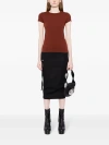 RICK OWENS RICK OWENS WOMEN CROPPED LEVEL T-SHIRT