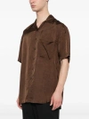 SONG FOR THE MUTE SONG FOR THE MUTE MEN S/S CRINKLE SHIRTING OVERSIZED SHIRT