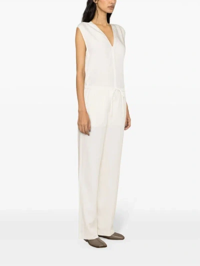 Totême Fluid Drawstring Trousers Off-white In Off White