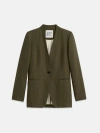 Alex Mill Bib Seam Twill Blazer In Puglia Olive