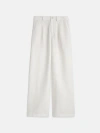 Alex Mill Madeline Pleat Trouser In Twill In Ecru