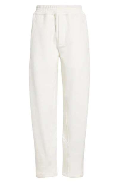 The Row Koa French Terry Trousers In Milk