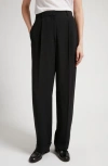 The Row Tor Pleated Wide-leg Pants In Black