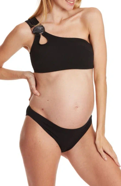 Cache Coeur Bayside Maternity Two-piece Swimsuit In Black