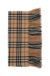 Burberry Cashmere Check Pattern Scarf