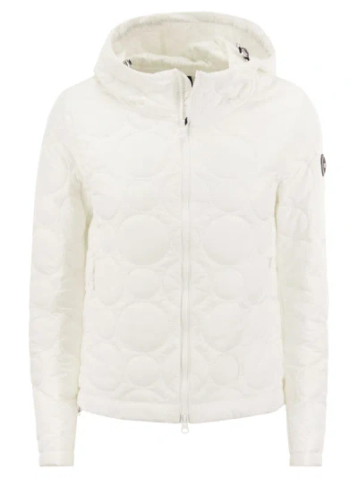 Colmar Hoop - Jacket With Hood And Circular Quilting In White