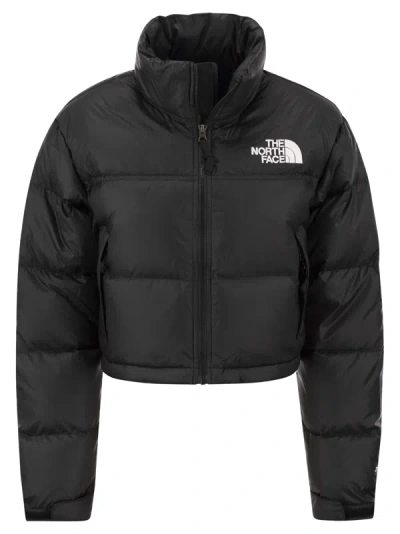The North Face Nuptse Short Down Jacket In Tnf Black