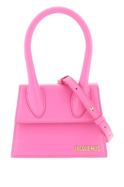 Jacquemus Le Chiquito Moyen Handbag In Neon Pink