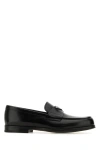 PRADA PRADA MAN BLACK LEATHER LOAFERS