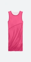 Helmut Lang Womens Gathered Above Knee Mini Dress