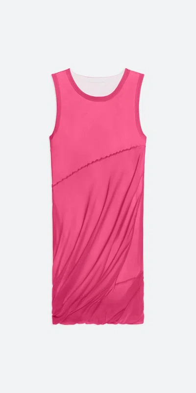 HELMUT LANG SILK BUBBLE DRESS