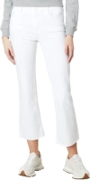 KUT FROM THE KLOTH KELSEY HIGH RISE ANKLE FLARE JEANS IN OPTIC WHITE