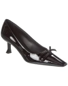 FERRAGAMO FERRAGAMO ANNIE BOW PATENT PUMP