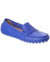 Ferragamo Odilia Leather Loafer In Blue