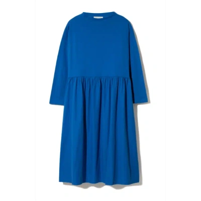 Beaumont Organic Aw23 Bramble Organic Cotton Dress In Cobalt In Blue