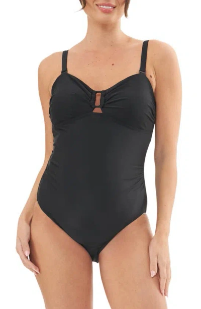 Ripe Maternity O-ring One-piece Maternity Swimsuit In Black