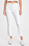 Daze Go-getter Flare Jean In White In Multi