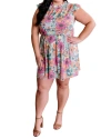 FIRST LOVE SOFT FLUTTER SLEEVE DRESS IN CABBAGE PATCH FLORALS