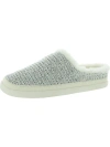 TOMS SAGE WOMENS SWEATER KNIT FAUX FUR LINED SCUFF SLIPPERS