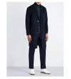 SANDRO Single-breasted wool and cashmere-blend coat
