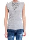 Dsquared2 Dsquared Ruffle Neck Blouse In Grey