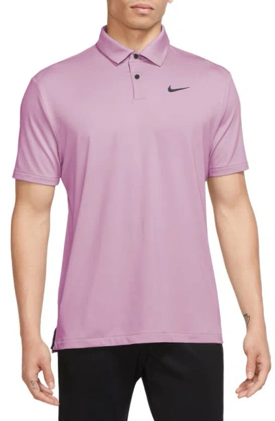 Nike Men's Dri-fit Tour Solid Golf Polo In Pink