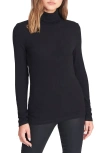 Sanctuary Rib Essential Turtleneck Top In Black In Multi