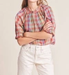 TROVATA SHELIA BLOUSE IN TAPESTRY PLAID