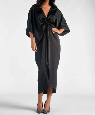 Elan Maude Midi Dress In Black