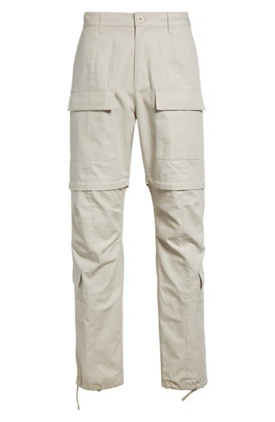 John Elliott Convertible Cotton Ripstop Cargo Trousers In Tan