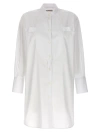 Alberto Biani White Long Plastron Tuxedo Shirt In White