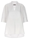 Alberto Biani White Tuxedo Shirt In White