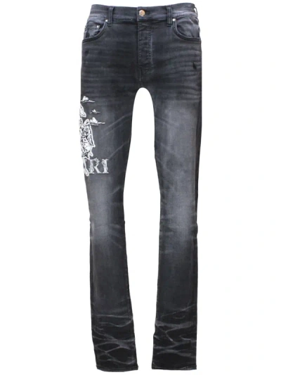 Amiri Jeans In Faded Black