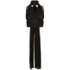 Dolce & Gabbana Chiffon Top With Scarf Accessory In Black
