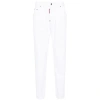 Dsquared2 White Cotton Denim Jeans In White