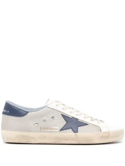 Golden Goose Super Star Lace-up Sneakers In Metallic